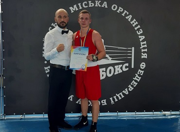 Вітаємо Печерного Максима з перемогою в Чемпіонаті міста Києва з боксу!