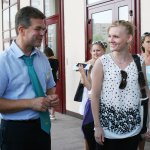 Відповідальний секретар ПК О.Б. Жильцов: невимушена розмова із вступниками перед входом до приймальної комісії