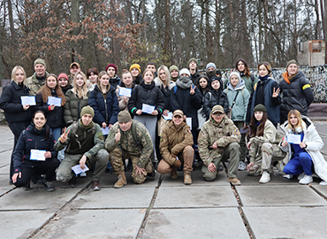 Студенти Університету Грінченка взяли участь у програмі підготовки киян до національного спротиву