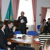 Виступ гостя з Польщі Джозефа Беднарека на Всеукраїнській студентській науково-практичній конференції