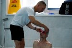 Майстер-клас з військовослужбовцями, які проходять реабілітацію в басейні Університету