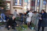 Висадка декоративних рослин на території навчального корпусу №1 Університету Грінченка